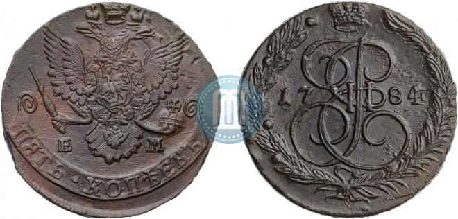5 kopecks 1784 year