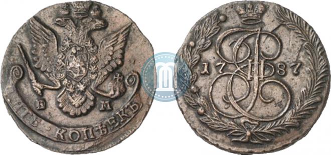 5 kopecks 1787 year