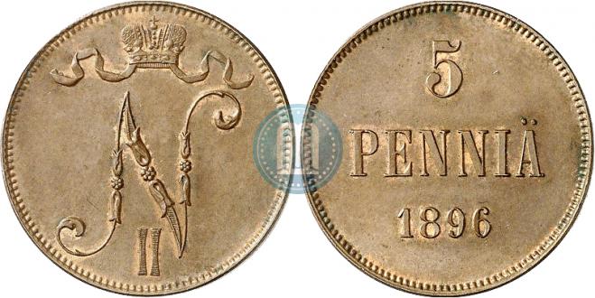 5 пенни 1896 года