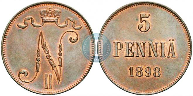 5 пенни 1905 года