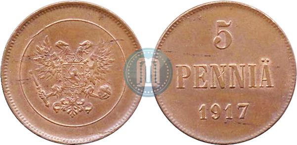 5 pennia 1917 year