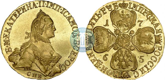 5 roubles 1765 year