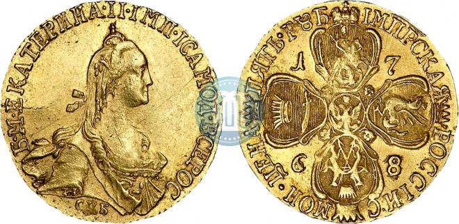 5 roubles 1768 year