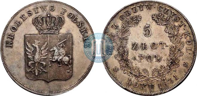 5 злотых 1831 года
