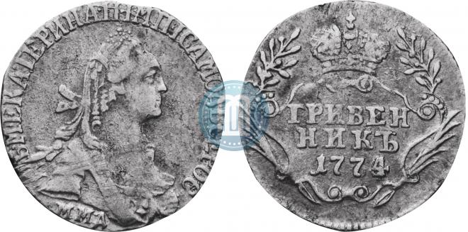 Grivennik 1774 year