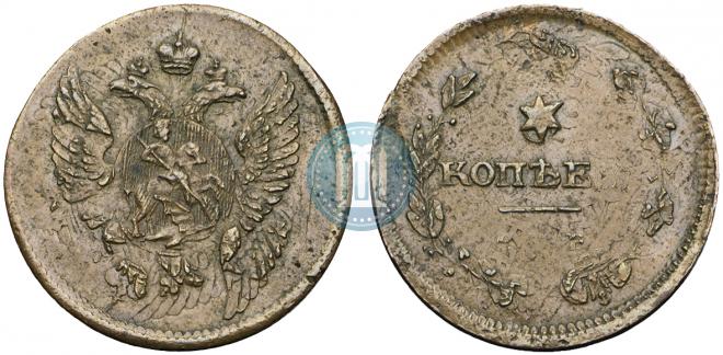 Token coin on 5 kopecks flan 1810 year