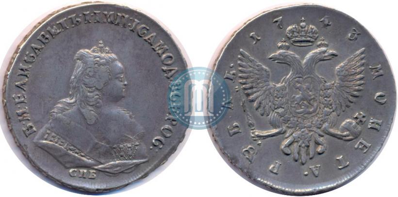 Picture 1 rouble 1743 year СПБ 