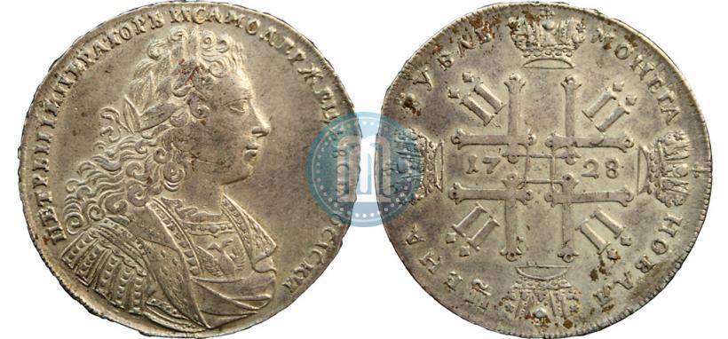 Picture 1 rouble 1728 year  "Type of 1728"