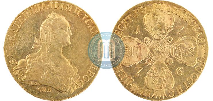 Фото 10 рублей 1776 года СПБ 