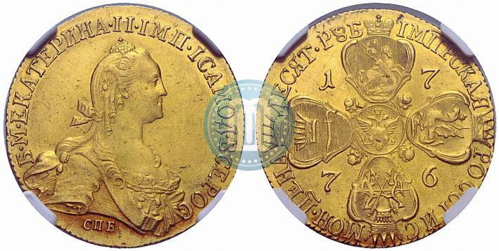 Picture 10 roubles 1776 year СПБ 