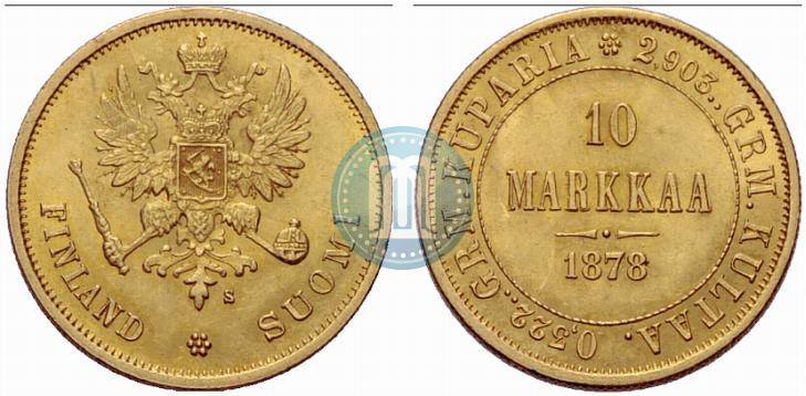 Picture 10 markkaa 1878 year S 