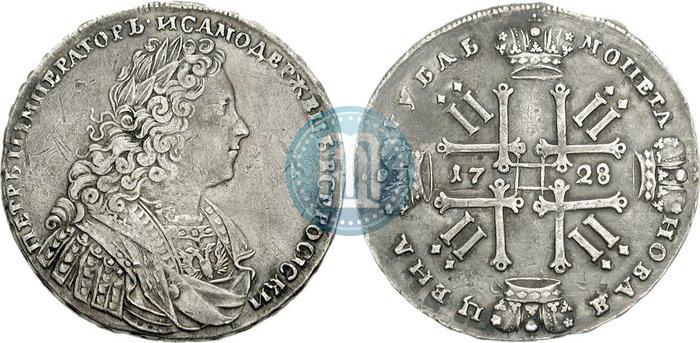 Фото 1 рубль 1728 года  "Тип 1728"