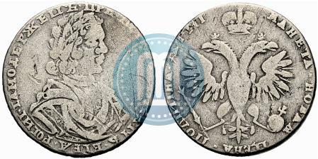 Picture Poltina 1719 year  "Portrait in armour"