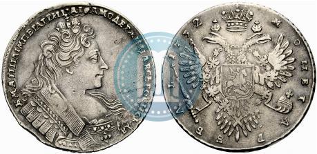 Фото 1 рубль 1732 года  