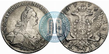 Picture 1 rouble 1776 year СПБ-ЯЧ 