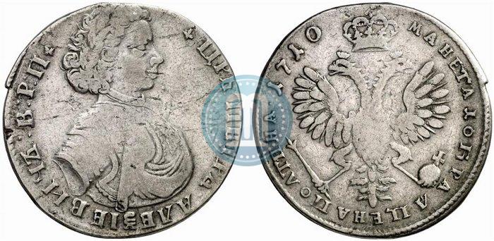 Фото Полтина 1710 года  "Портрет 1707 года"