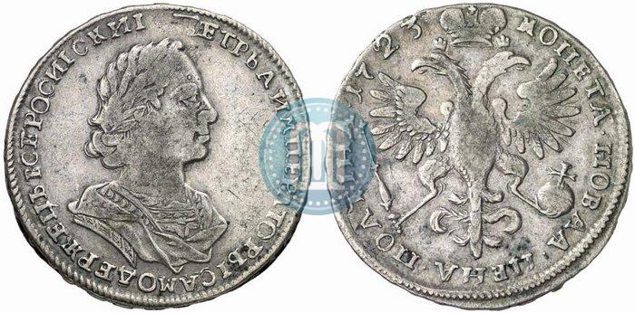 Picture Poltina 1723 year  "Portrait in ancient armour"