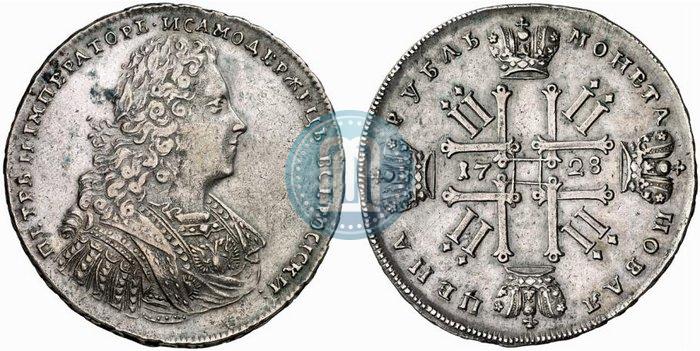Picture 1 rouble 1728 year  "Type of 1728"