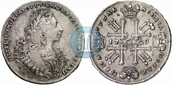 Picture 1 rouble 1729 year  "Type of 1729"