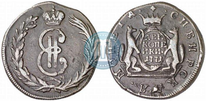 Фото 2 копейки 1771 года КМ 