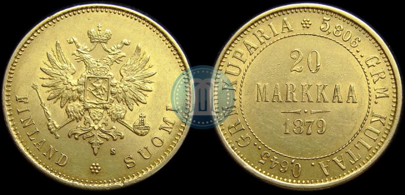 Picture 20 markkaa 1879 year S 