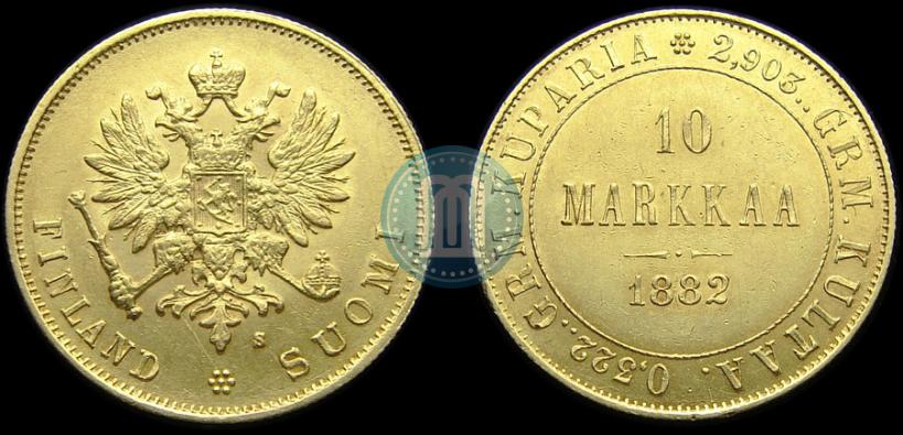Picture 10 markkaa 1882 year S 