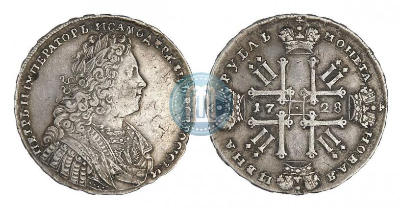 Фото 1 рубль 1728 года  "Тип 1728"