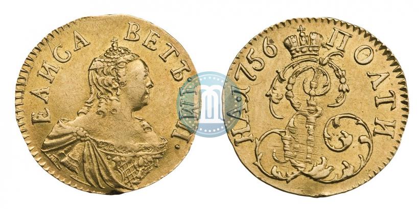 Фото Полтина 1756 года  