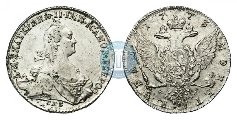 Picture 1 rouble 1773 year СПБ-ФЛ 