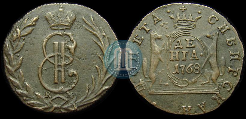 Фото Денга 1768 года КМ 