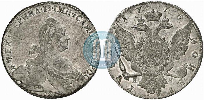Picture 1 rouble 1776 year СПБ-ЯЧ 
