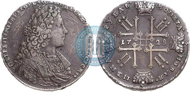 Фото 1 рубль 1728 года  "Тип 1728"