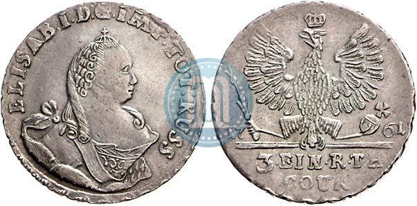 Picture 1/3 Thaler 1761 year  