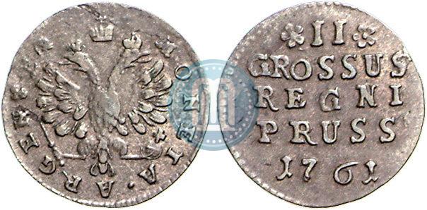 Фото 2 гроша 1761 года  