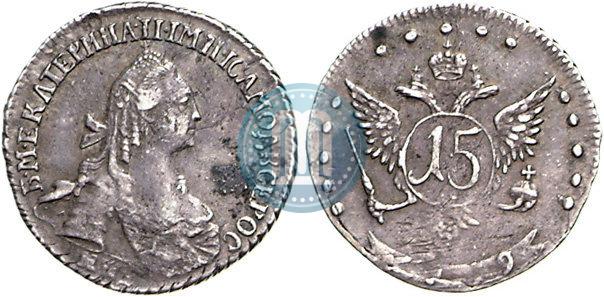 Фото 15 копеек 1769 года ММД 