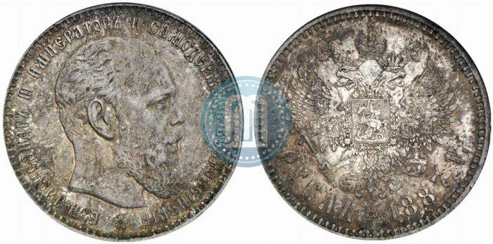 Picture 1 rouble 1887 year (АГ) 