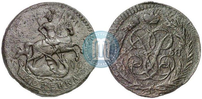 Фото 1 копейка 1758 года  