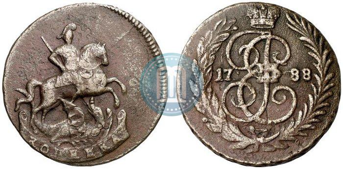 Фото 1 копейка 1788 года  