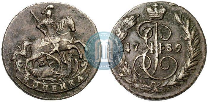 Фото 1 копейка 1789 года ЕМ 
