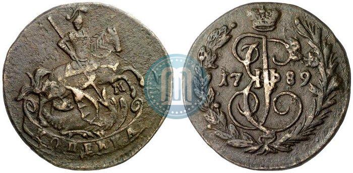 Picture 1 kopeck 1789 year ЕМ 