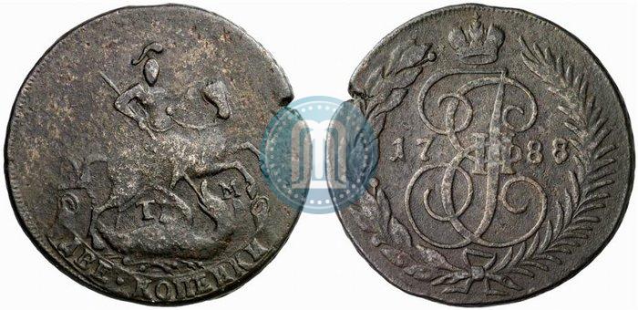 Picture 2 kopecks 1788 year ТМ 