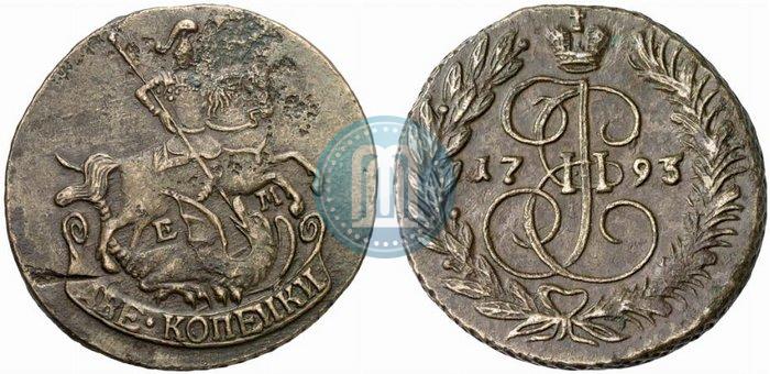 Picture 2 kopecks 1795 year ЕМ 
