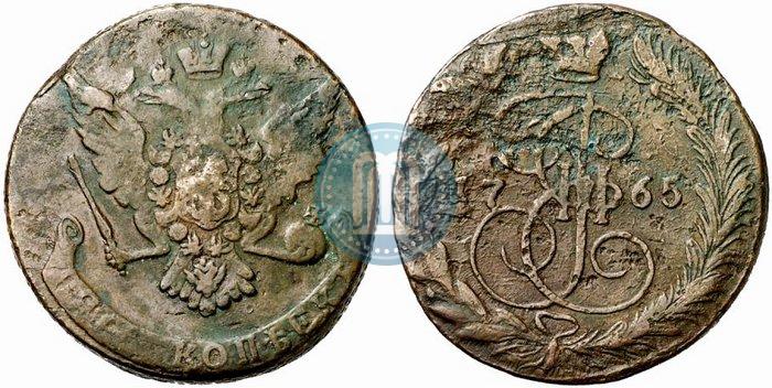 Picture 5 kopecks 1765 year  