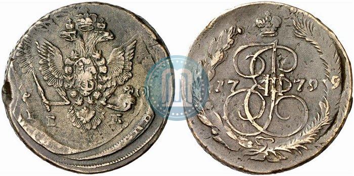 Picture 5 kopecks 1779 year ЕМ 