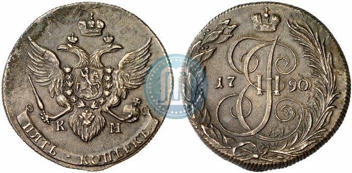Picture 5 kopecks 1790 year КМ 