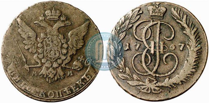 Picture 5 kopecks 1767 year ММ 
