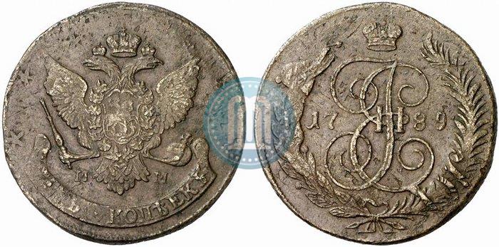 Picture 5 kopecks 1789 year ММ 