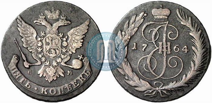 Picture 5 kopecks 1764 year СМ 