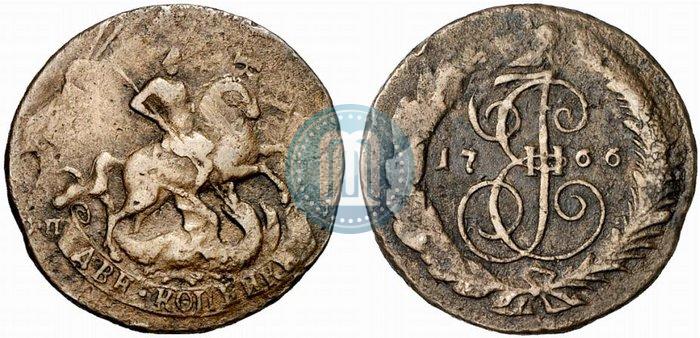 Фото 2 копейки 1766 года СПМ 
