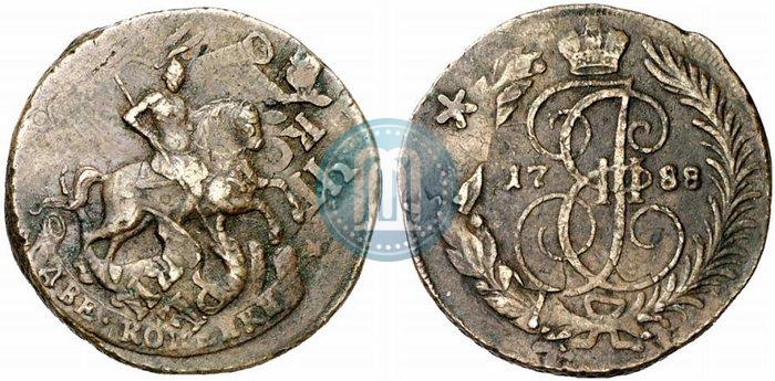 Фото 2 копейки 1788 года СПМ 